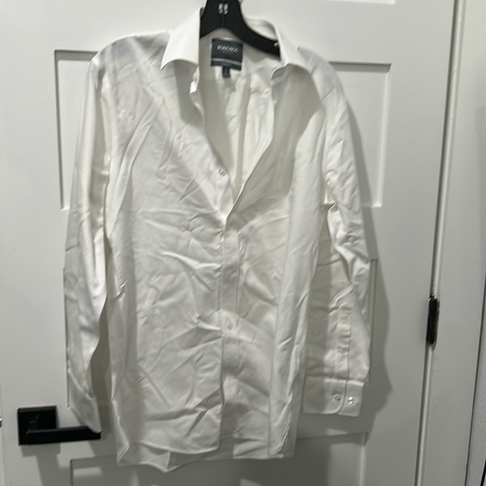 Bonobos white pique wrinkle free dress shirt never worn